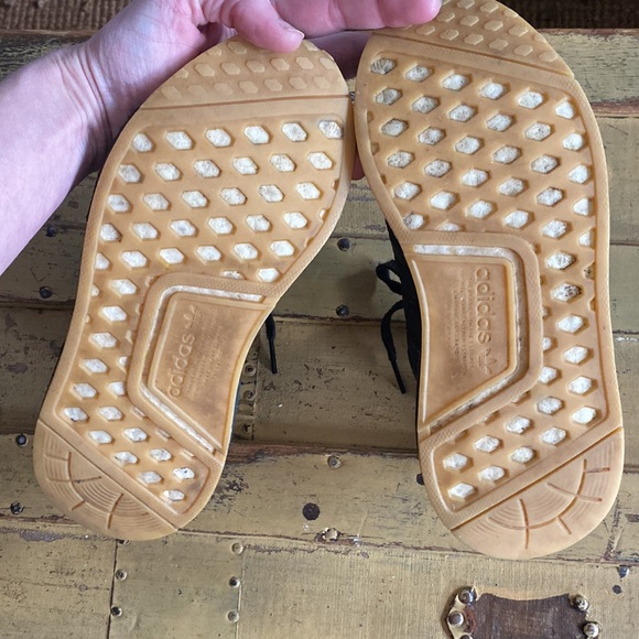 ADIDAS ORIGINALS NMD R1 BLACK TRAINERS WORKOUT SNEAKERS SHOES 5.5 MALE 7.5 WOMAN - Picture 11 of 16